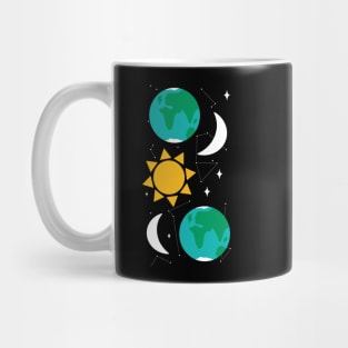 Sun, Moon and Earth Mug